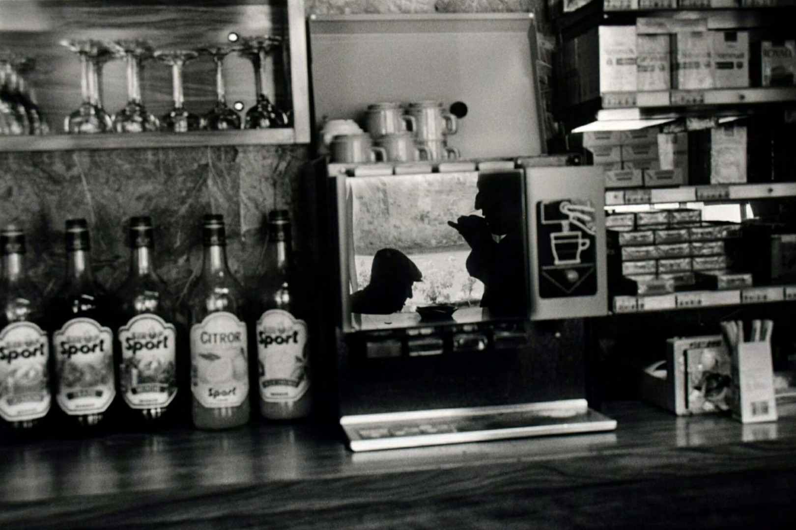 <span style="font-weight:normal;">Café in Brittany, 1992</span>