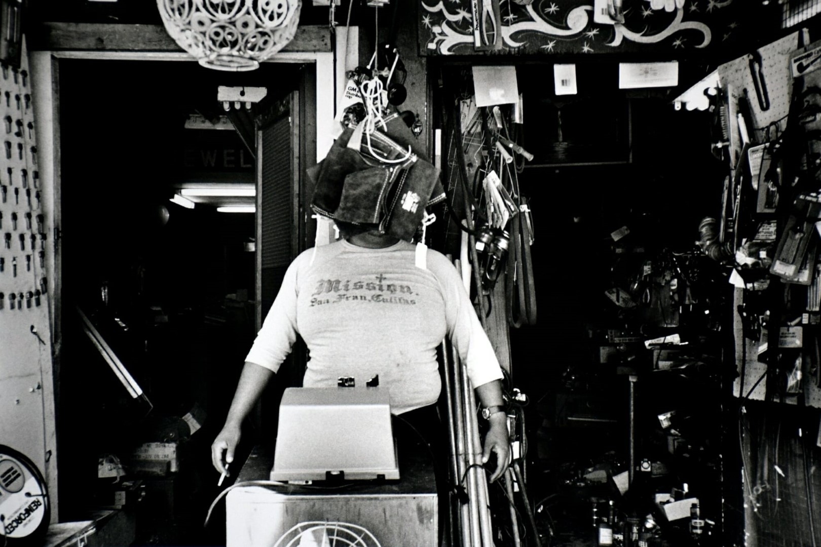 <span style="font-weight:normal;">Vendor on Mission Street, San Francisco, 1984</span>